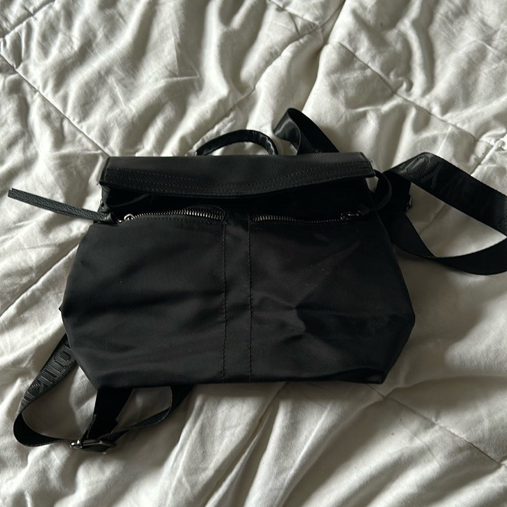 Botkier New York Trigger Mini Backpack Black Nylon